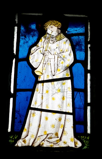 Mediaeval angel window