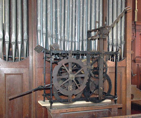 17th Century church clock mechanism.